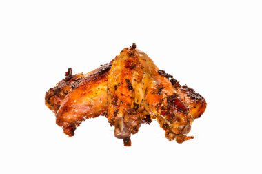 beyaz arka plan üzerinde izole kızarmış et