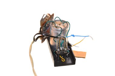 radyo bileşeni beyaz arkaplanda izole edildi