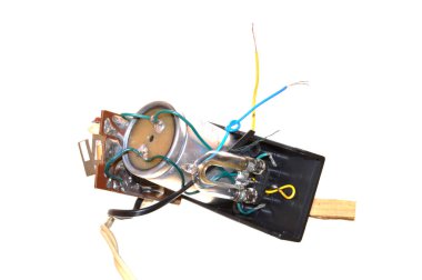 radyo bileşeni beyaz arkaplanda izole edildi