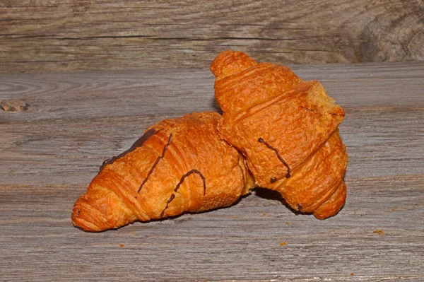 Croissant Izolované Bílém Pozadí — Stock fotografie