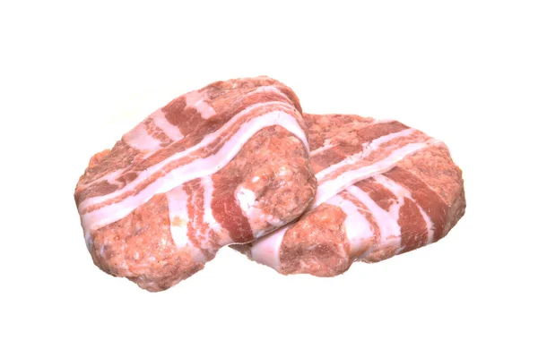 Fleisch Isoliert Auf Weißem Hintergrund — Stockfoto