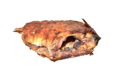 beyaz arka plan üzerinde izole kızarmış et