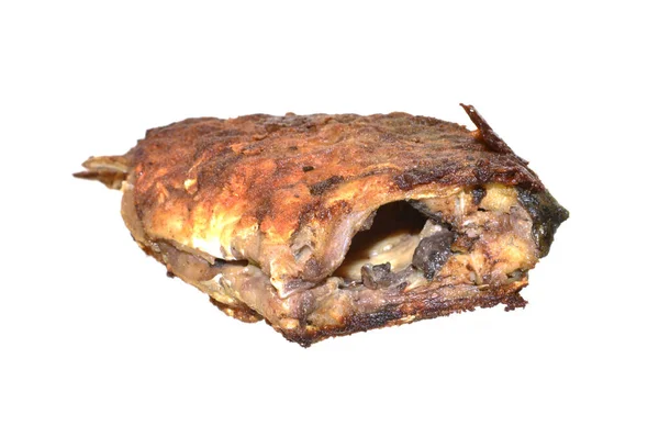 Fried Meat Isolated White Background — Stock Photo, Image