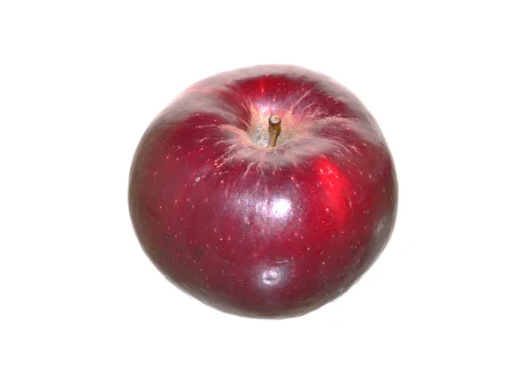 Μήλο Απομονωμένο Λευκό Φόντο — Φωτογραφία Αρχείου