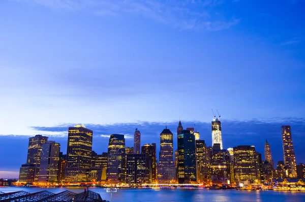 夜のニューヨーク市 — ストック写真