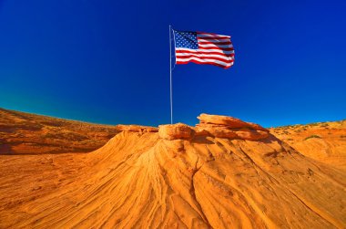 Amerikan bayrağı, ABD yatay