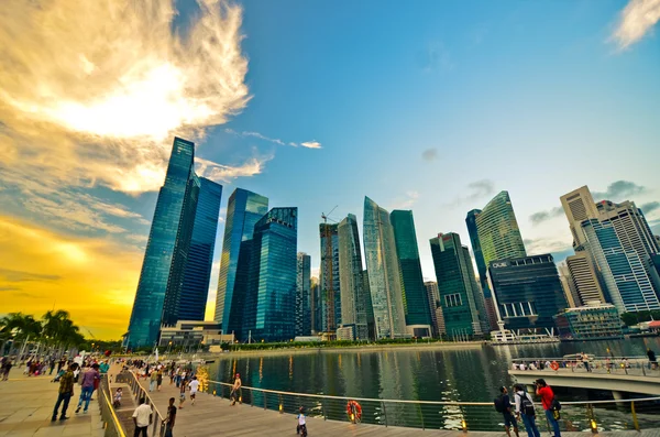 Linha do horizonte de Singapura — Fotografia de Stock