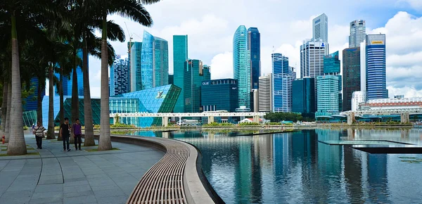 Linha do horizonte de Singapura — Fotografia de Stock