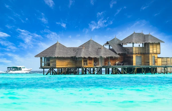 Water villa house in Maldives — Stock Photo, Image