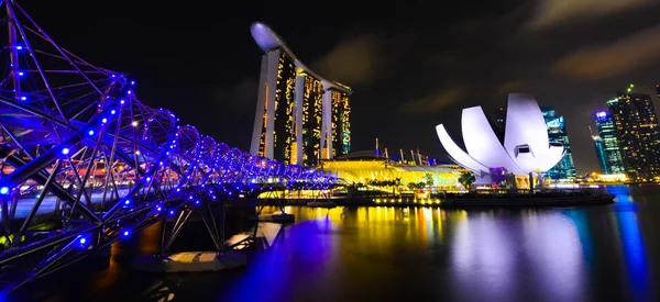 Marina Bay Sands Hotel em Singapura Fotos De Bancos De Imagens Sem Royalties