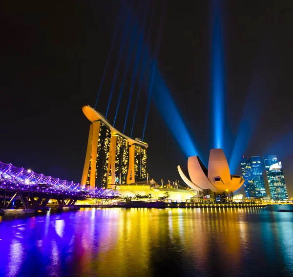 Marina Bay Sands Hotel em Singapura Fotos De Bancos De Imagens