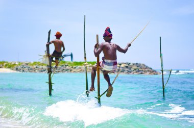 Balıkçılar benzersiz tarzı balıkçılık