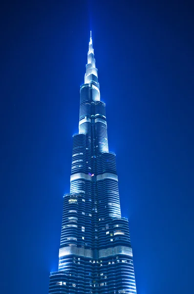 Dubai centro e Burj Khalifa Imagens De Bancos De Imagens Sem Royalties