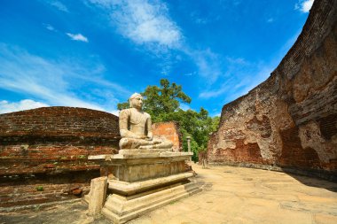 sri Lanka'da polonnaruwa şehir kalıntıları