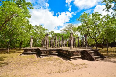 sri Lanka'da polonnaruwa şehir kalıntıları