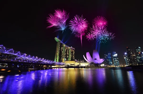 Singapur 'daki Marina Körfezi Kumları — Stok fotoğraf