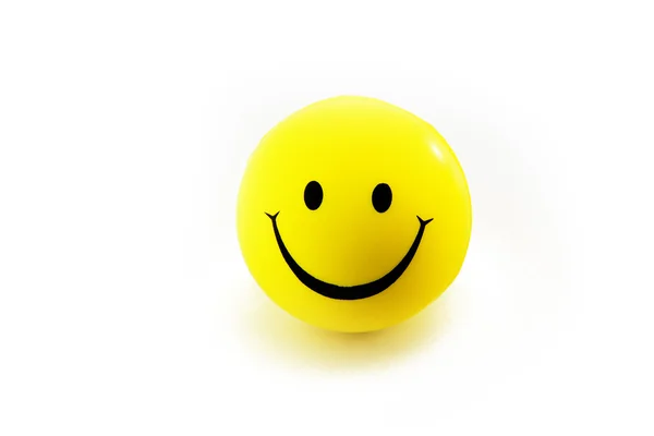 Желтое улыбающееся лицо — стоковое фото