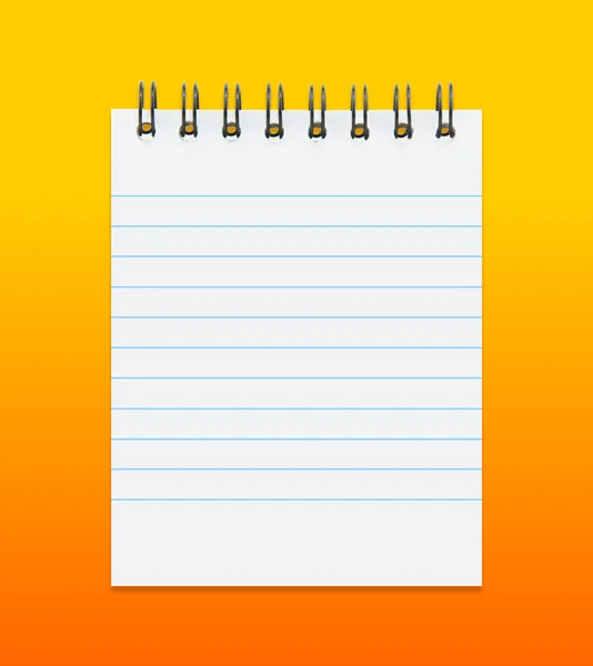 Blank lined notebook — Stock Photo, Image