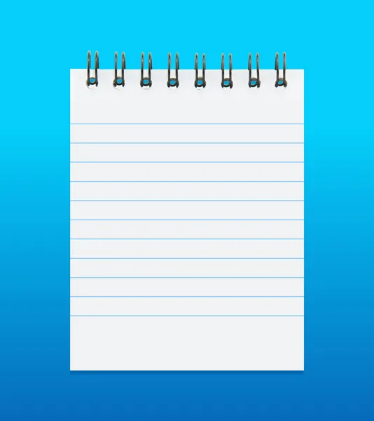 Blank lined notebook — Stock Photo, Image
