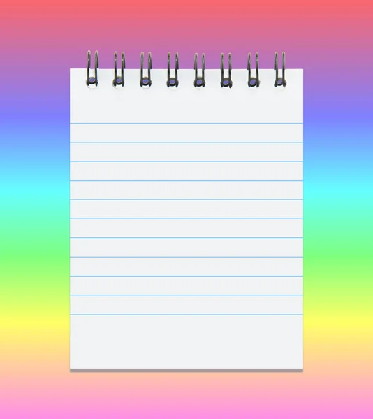 Blank lined notebook — Stock Photo, Image