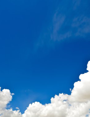 Clouds on blue sky clipart