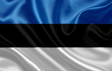 Estonya dalgalanan bayrak