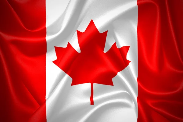 Канада розмахував прапором — стокове фото