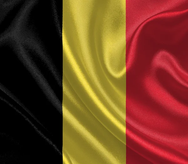 Waving flag of Belgium — Stock Photo, Image