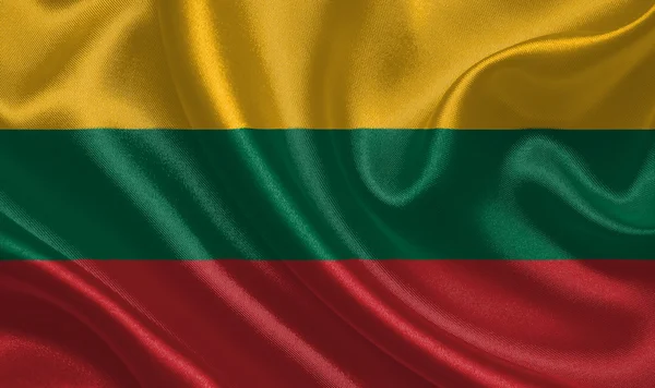 Szövet Litvánia zászlaja — Stock Fotó