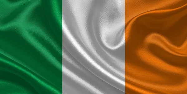 Irlanda ondeando bandera — Foto de Stock