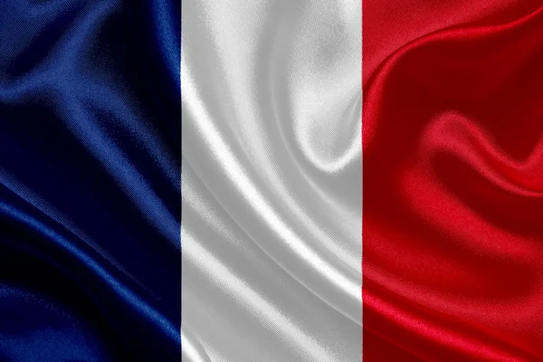 França acenando bandeira — Fotografia de Stock