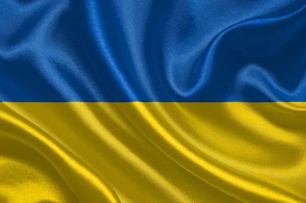 Ukraine vinker flag - Stock-foto