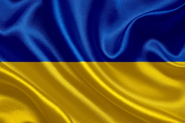 Ukraine waving flag — Stock Photo, Image