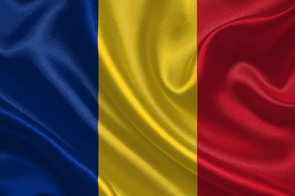 Romania waving flag — Stock Photo, Image