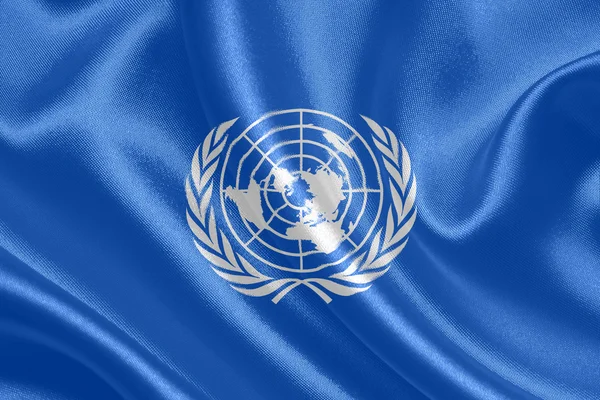 Flaga ONZ — Zdjęcie stockowe