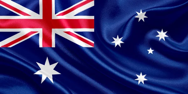 Australia waving flag — Stock Photo, Image