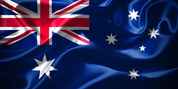 Australia waving flag — Stock Photo, Image