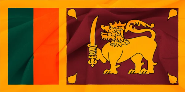 Sri Lanka waving flag — Stock Photo, Image