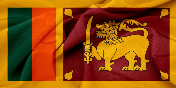 Srí Lanka-i integetett zászló — Stock Fotó