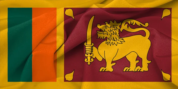 Sri Lanka waving flag — Stock Photo, Image