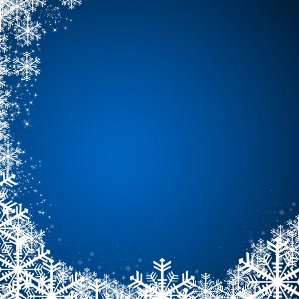 Christmas background with snowflakes — Stock Photo, Image