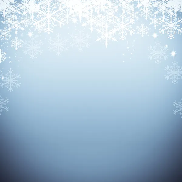 Fondo de Navidad con copos de nieve —  Fotos de Stock
