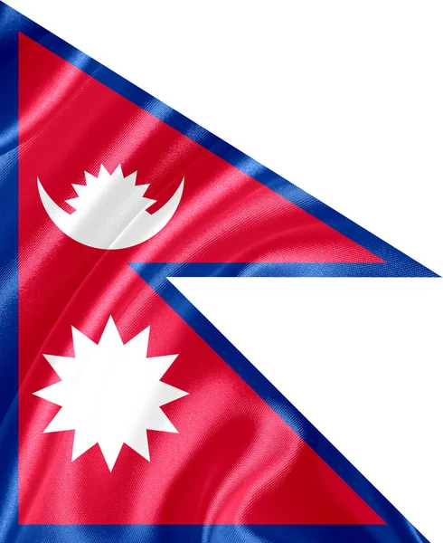 尼泊尔国旗 — 图库照片