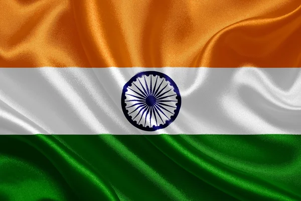 Indian waving flag — Stock Photo, Image