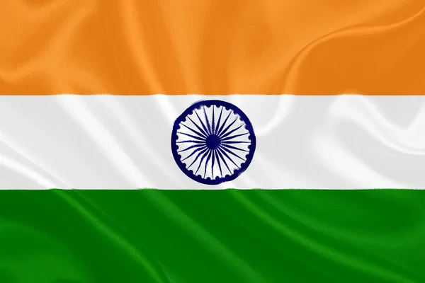 Bandiera indiana sventolante — Foto Stock