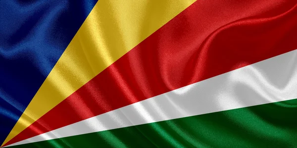 Seychelles waving flag — Stock Photo, Image