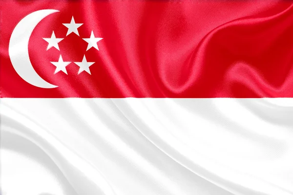 Singapore flag — Stock Photo, Image