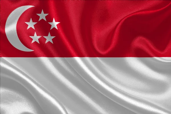 Singapore flag — Stock Photo, Image