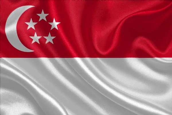 Bandera de Singapur —  Fotos de Stock