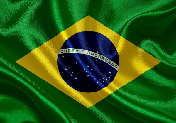 Σημαία Βραζιλίας Εικόνα Αρχείου